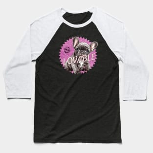 The Frenchie Love Bug Baseball T-Shirt